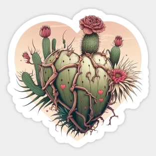 prickly heart Sticker